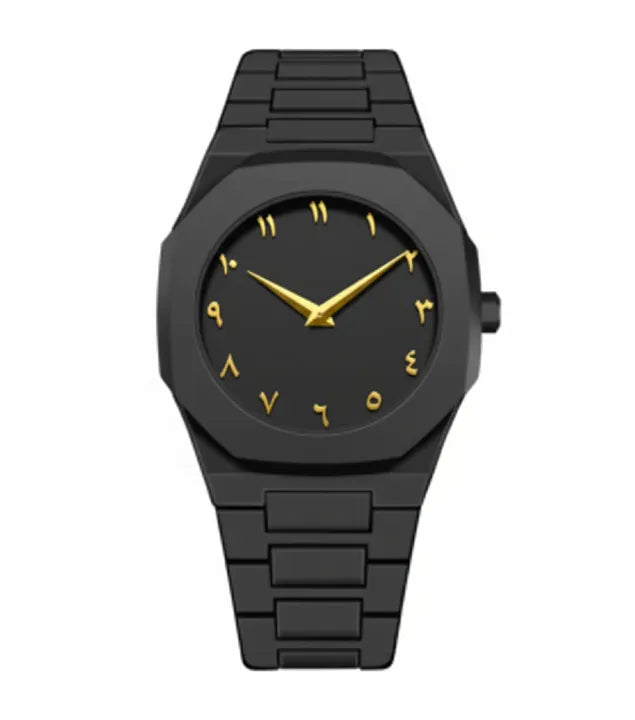 Black Arabic Aura Watch For Men