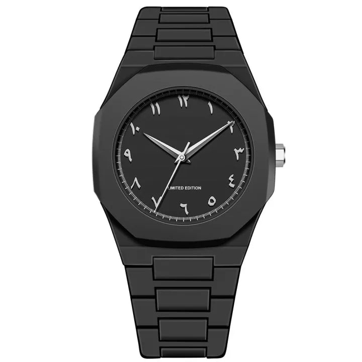 Black Arabic Aura Watch For Men